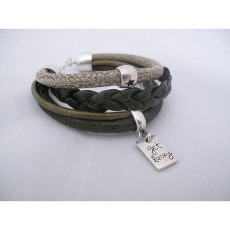 Leren armband