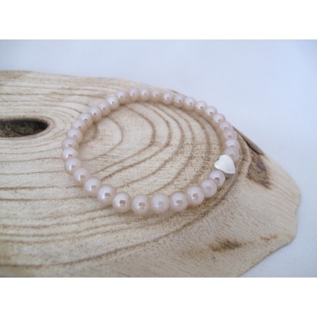 Licht perzikkleurige armband