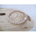 Licht perzikkleurige armband
