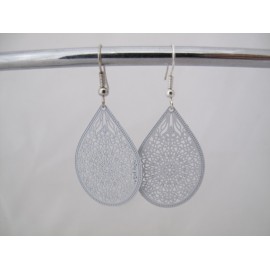 Witte Bohemian oorbellen