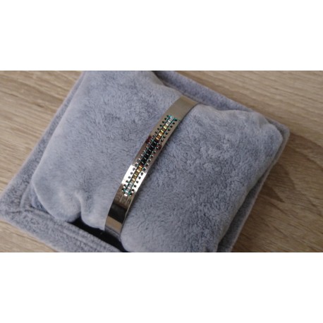 RVS armband met kraaltjes