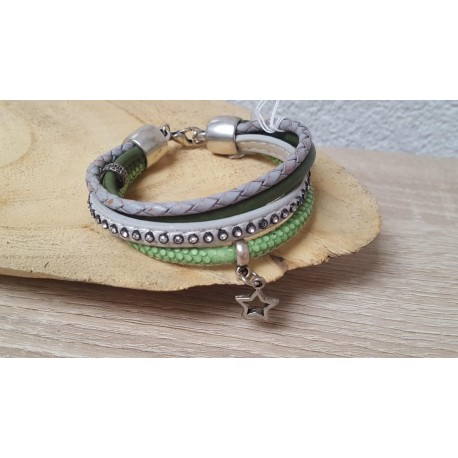 Leren armband