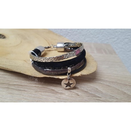 Leren armband