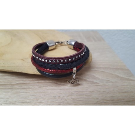 Leren armband