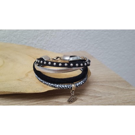 Leren armband