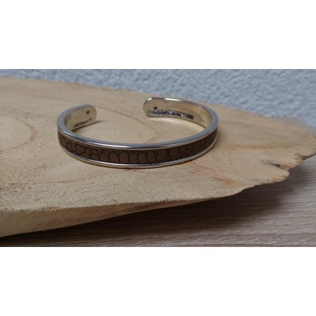 Metalen bangle armband