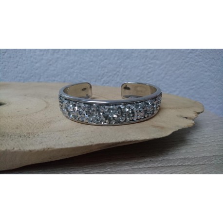 Metalen bangle armband