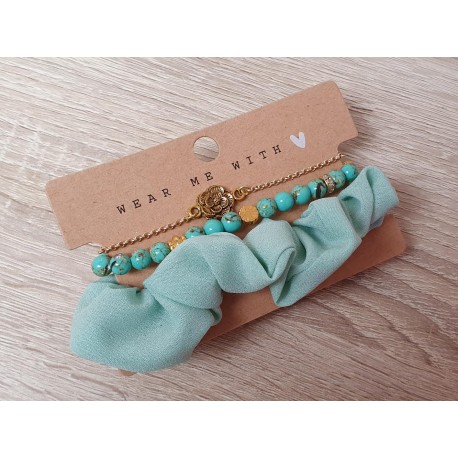 Set armbanden en scrunchie