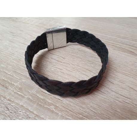 Leren armband met magneetsluiting