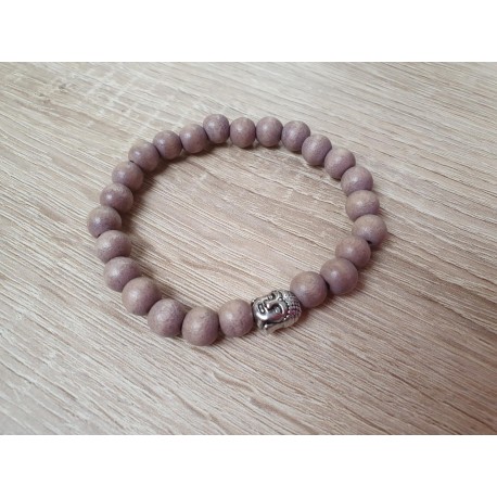 Stoere houten armband