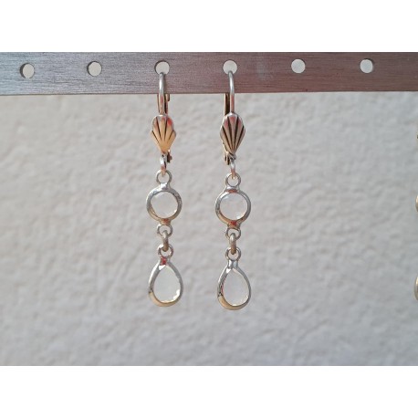 Oorclips met glas