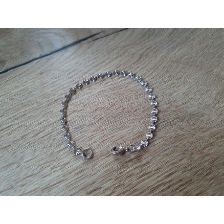 RVS Brass armbandje zilverkleur