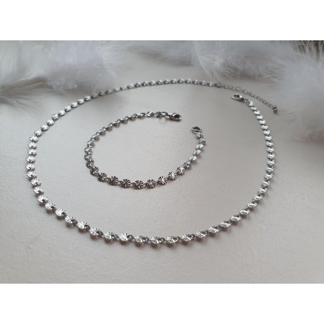 RVS set zilver