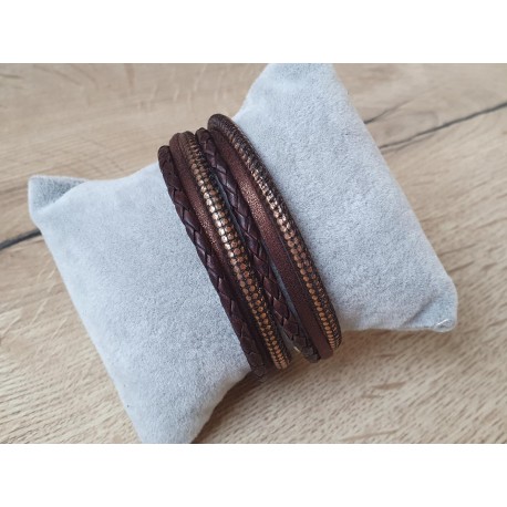 Bruin-/koperkleurige armband