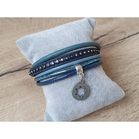 Blauwe armband