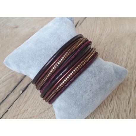 Rood-/koperkleurige armband