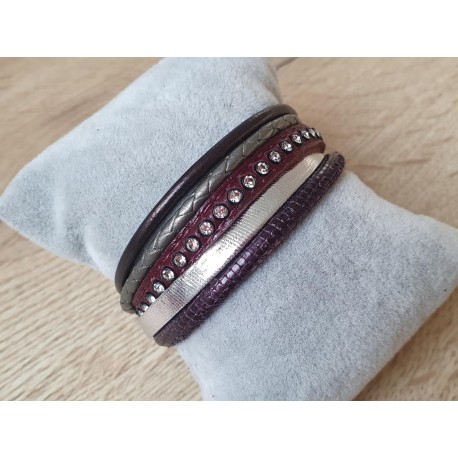 Bordeauxrode armband