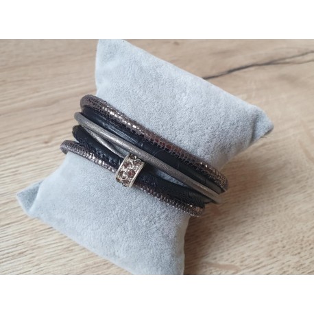 Antraciet armband