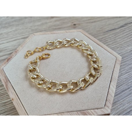 Chain armband goud