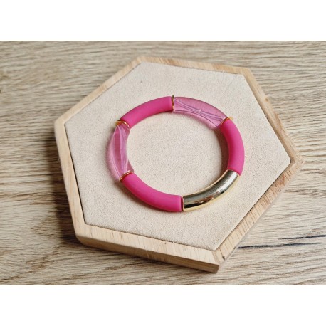 Tube armband fuchsia/gous