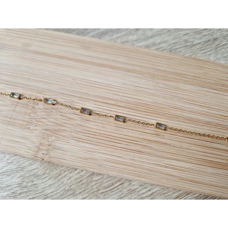 RVS armband met stenen