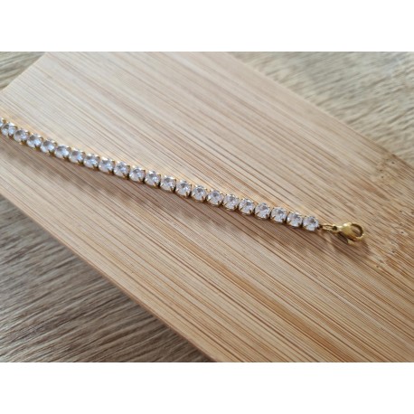 Strass RVS ketting