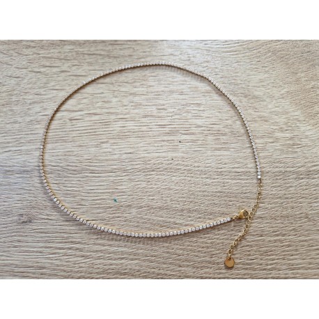 Strass RVS ketting
