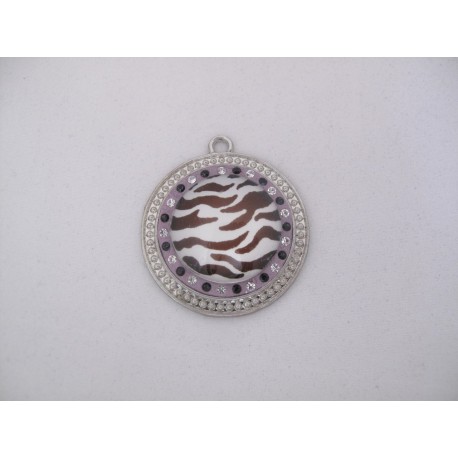 Lila met zebraprint hanger