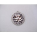 Lila met zebraprint hanger