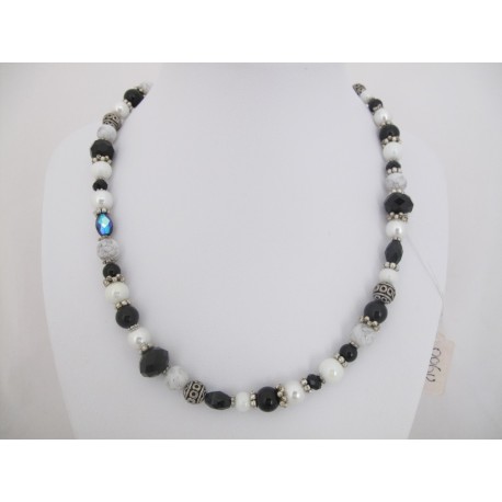 Zwart/witte ketting