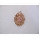 Goud met roze hanger