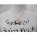 Korte rosegold ketting