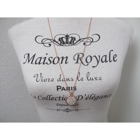 Middellang rosegold ketting